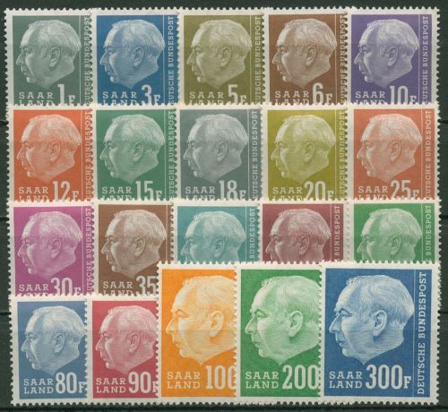 OPD Saarbrücken 1957 Bundespräsident Theodor Heuss 409/28 mit Falz