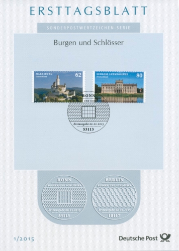 Bund Jahrgang 2015 Ersttagsblätter ETB komplett (XL13536)