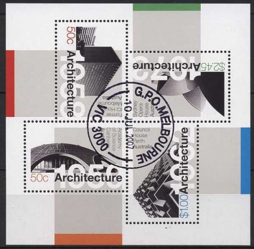 Australien 2007 Moderne Architektur Block 71 gestempelt (C24349)