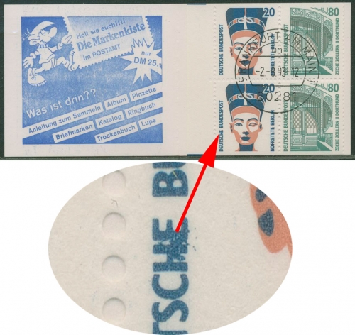 Bund 1993 Markenheftchen mit Plattenfehler ? MH 28 a PF ? postfrisch (R13556)
