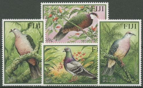 Fidschi 2001 Vögel Tauben Fruchttaube Felsentaube 970/73 postfrisch