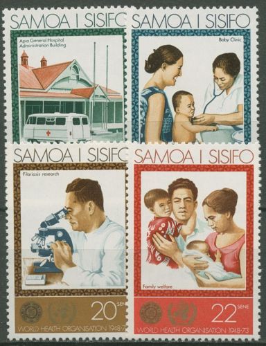 Samoa 1973 25 Jahre Weltgesundheitsorganisation WHO 285/88 postfrisch