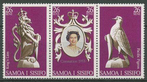 Samoa 1978 25. Krönungsjubiläum Königin Elisabeth II. 372/74 ZD postfrisch