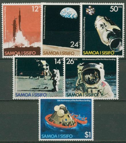 Samoa 1979 Apollo 11 Erste bemannte Mondlandung 407/12 postfrisch