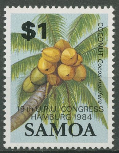 Samoa 1984 Kokospalme Weltpostkongress Hamburg UPU 544 postfrisch