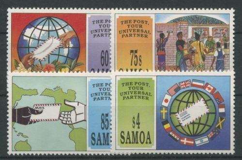 Samoa 1993 Weltposttag 759/62 postfrisch