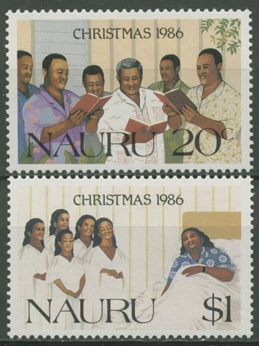 Nauru 1986 Weihnachten Chor Gesang 328/29 postfrisch