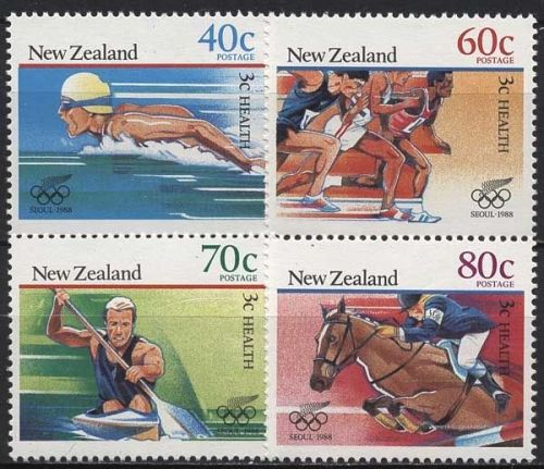Neuseeland 1988 Gesundheit Olympische Sommerspiele Seoul 1033/36 postfrisch