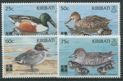 Kiribati 1999 IBRA Nürnberg Vögel Löffelente Krickente 796/99 postfrisch