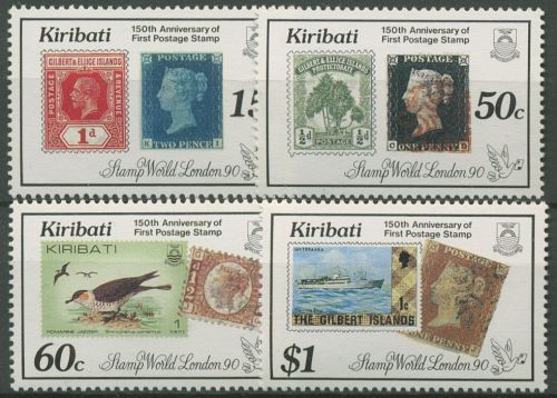 Kiribati 1990 STAMP WORLD '90 150 J. Briefmarken Penny Black 540/43 postfrisch