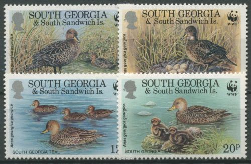 Südgeorgien 1992 WWF Naturschutz Südgeorgische Spießente 203/06 postfrisch
