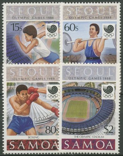 Samoa 1988 Olympische Sommerspiele Seoul 645/48 postfrisch