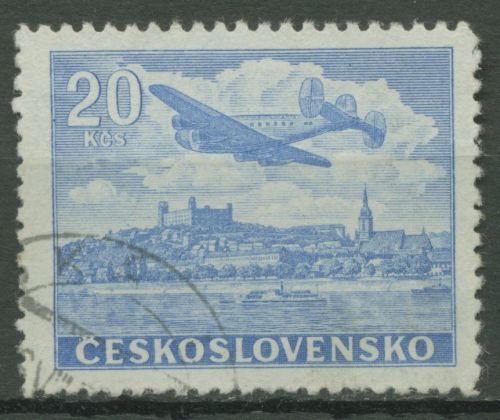 Tschechoslowakei 1946 Flugpostmarke 498 gestempelt