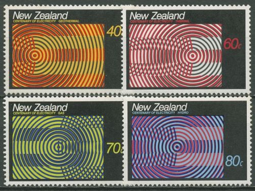 Neuseeland 1988 100 Jahre Elektrizität in Neuseeland 1010/13 postfrisch