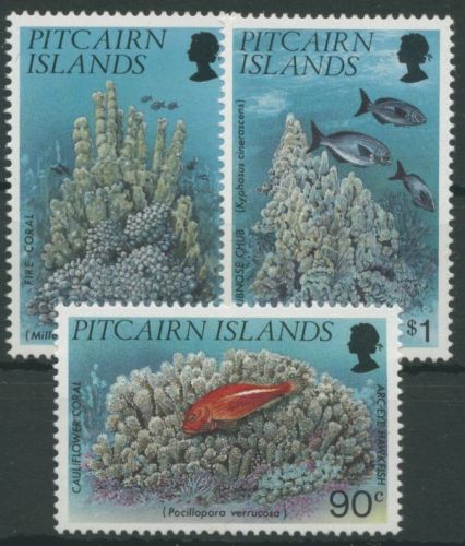 Pitcairn 1994 Korallen und Fische 436/38 postfrisch