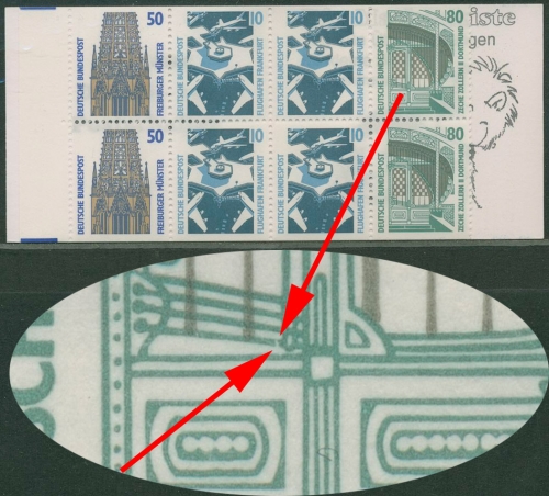 Bund 1995 Markenheftchen mit Plattenfehler MH 29 b PF IV postfrisch (R13570)