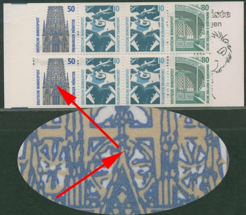 Bund 1995 Markenheftchen mit Plattenfehler MH 29 b PF VI postfrisch (R13572)