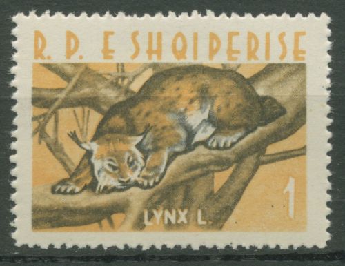 Albanien 1962 Tiere Luchs 700 postfrisch