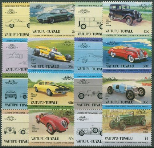 Tuvalu-Vaitupu 1984 Autos Bentley Chevrolet Renault 21/36 postfrisch