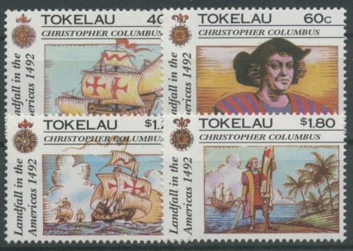 Tokelau 1992 500 J. Entdeckung Amerikas Kolumbus Segelschiffe 188/91 postfrisch