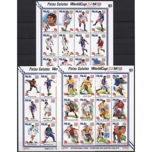 Palau 1994 Fußball-Weltmeisterschaft USA 804/39 ZD-Bogen postfrisch (C21533)