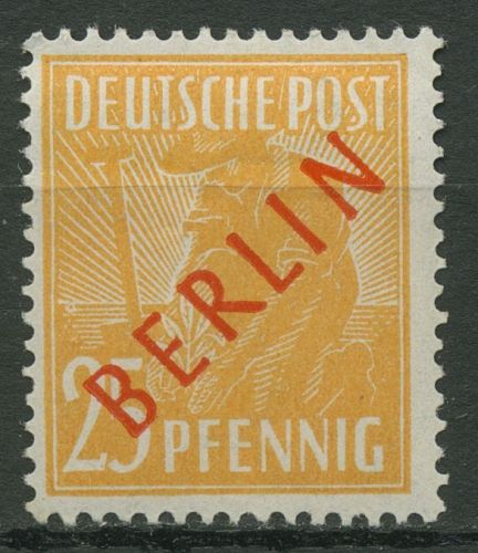 Berlin 1949 Rotaufdruck 27 mit Falz