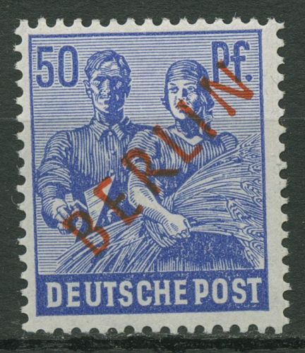 Berlin 1949 Rotaufdruck 30 mit Falz geprüft