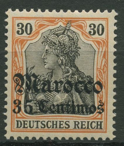 Deutsche Post in Marokko 1906 Germania mit Aufdruck 39 postfrisch