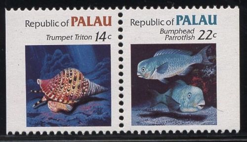 Palau 1985 Meerestiere 74/75 D Paar postfrisch