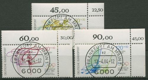 Bund 1984 Olympia Los Angeles 1206/08 KBWZ gestempelt