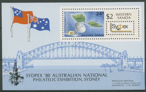 Samoa 1980 SYDPEX Hafenbrücke Block 23 postfrisch (C29766)
