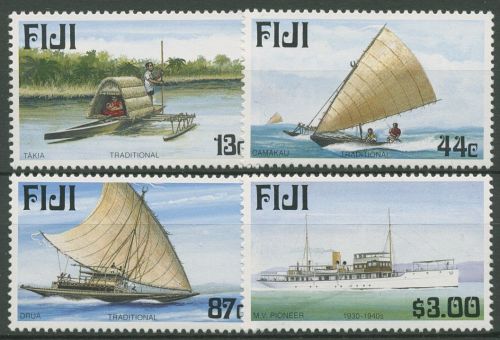 Fidschi 1998 Schifffahrt Segelboote Motorschiff 860/63 postfrisch