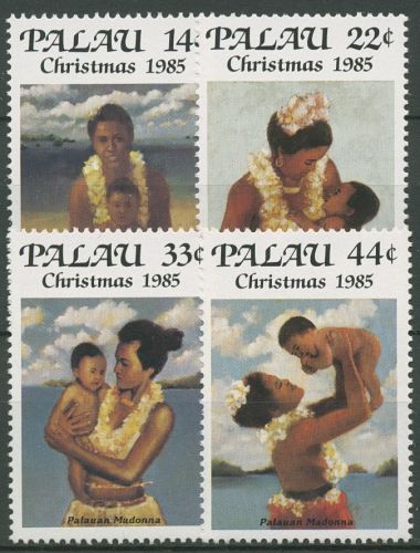 Palau 1985 Weihnachten Mutter mit Kind 88/91 postfrisch