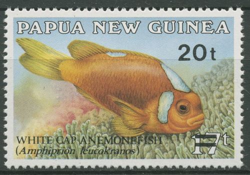 Papua Neuguinea 1989 Anemonenfisch neuer Wertaufdruck 592 postfrisch