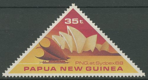Papua Neuguinea 1988 SYDPEX Opernhaus Segelboot 571 postfrisch
