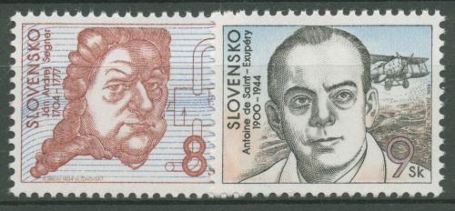 Slowakei 1994 Persönlichkeiten A. Saint-Exupery 189/90 postfrisch