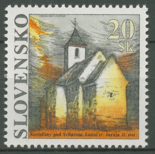 Slowakei 1994 Bauwerke St.-Georgs-Kirche 205 postfrisch