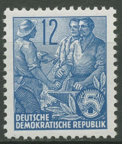 DDR 1953 Fünfjahrplan (II) Bauer Handwerker 410 X II postfrisch