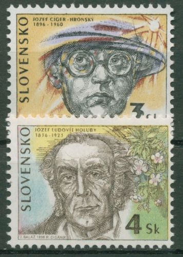 Slowakei 1996 Persönlichkeiten Schriftsteller Botaniker 246/47 postfrisch