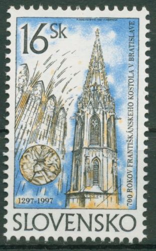 Slowakei 1997 Franziskanerkirche Bratislava 275 postfrisch