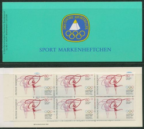 Bund Deutsche Sporthilfe 1984 Markenheftchen SMH 6 (1207) postfrisch (C19605)