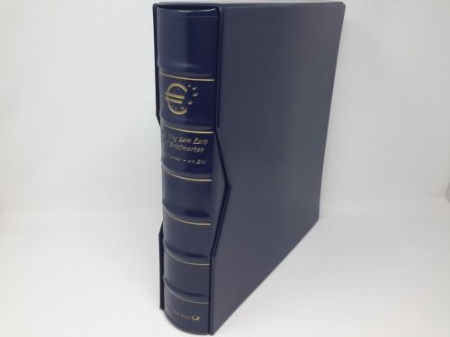 Dt. Post Ringbinder/Kassette blau, Der Weg zum Euro, 12 Länder gebraucht (Z2892)