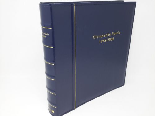 Dt. Post Ringbinder blau, Olympische Spiele 1948-2004 gebraucht (Z2894)