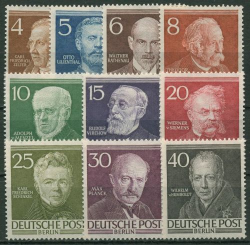 Berlin 1952 Männer aus der Geschichte Berlins 91/100 mit Falz