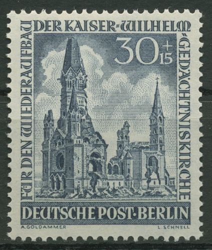 Berlin 1953 Kaiser-Wilhelm-Gedächtniskirche 109 postfrisch geprüft