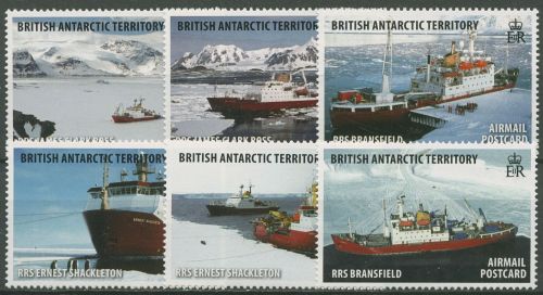 Britische Antarktis 2011 Forschungsschiffe 577/82 postfrisch