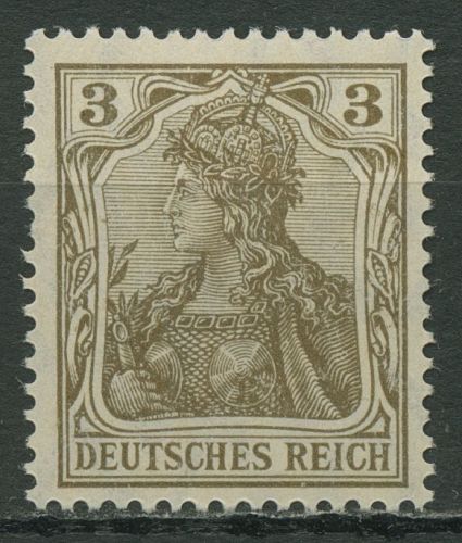 Deutsches Reich 1905/13 Germania Friedensdruck 84 I mit Falz