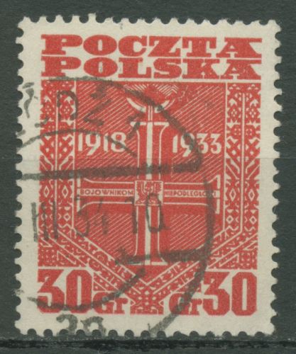 Polen 1933 15 Jahre Republik 284 gestempelt