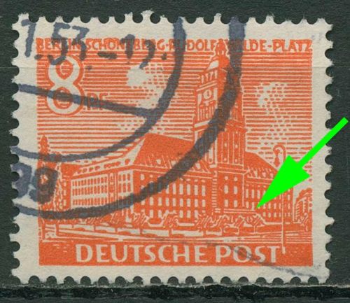 Berlin 1949 Berliner Bauten mit Plattenfehler 46 I gestempelt