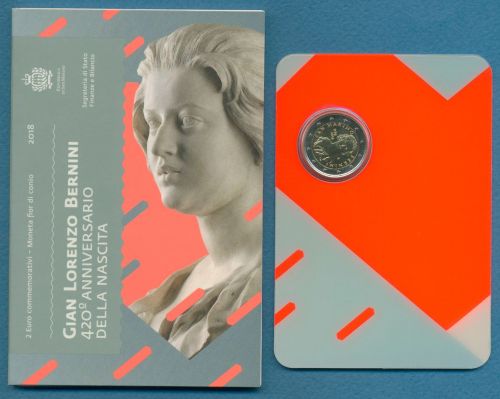 San Marino 2 Euro 2018 Bildhauer Gian Bernini, st (m5667)
